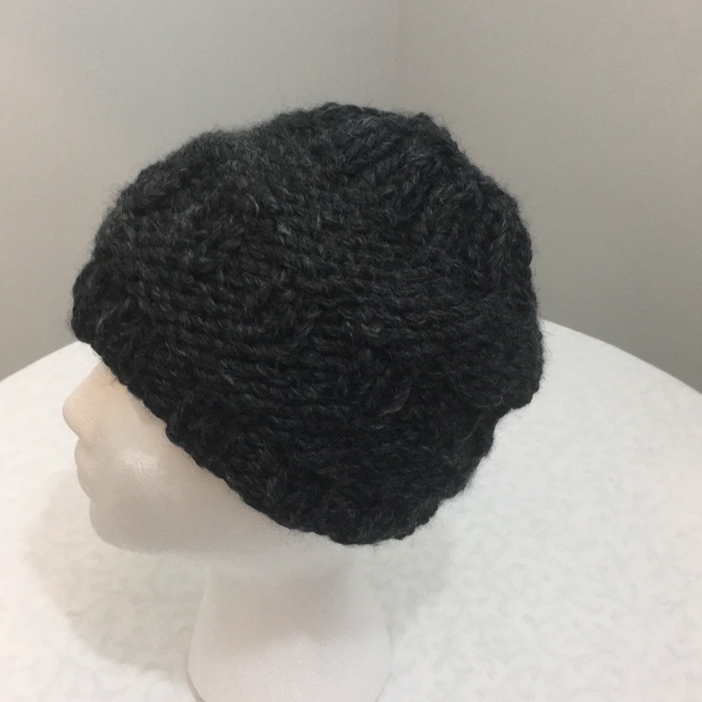 Knitted ponytail hat